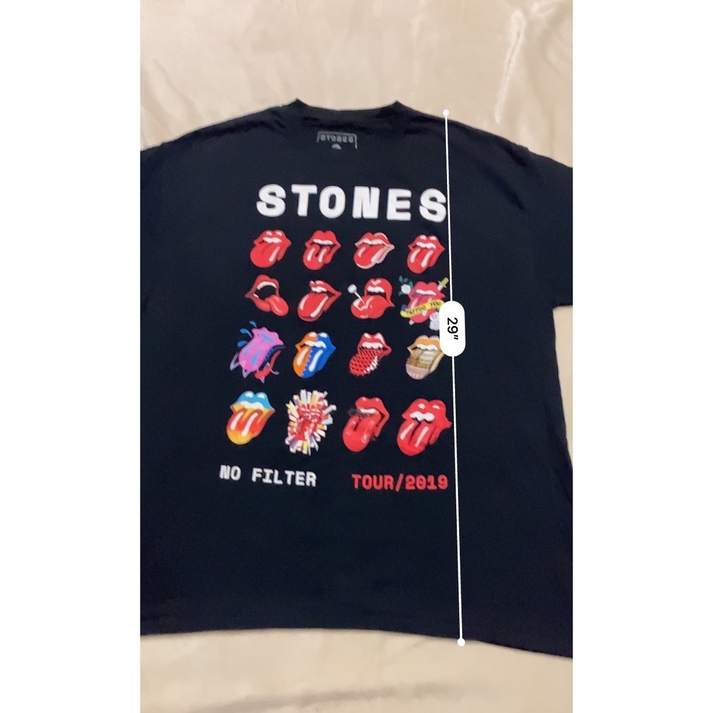 Rolling Stones No Filter Tour 2019 T-Shirt Black XL Concert Graphic Tee